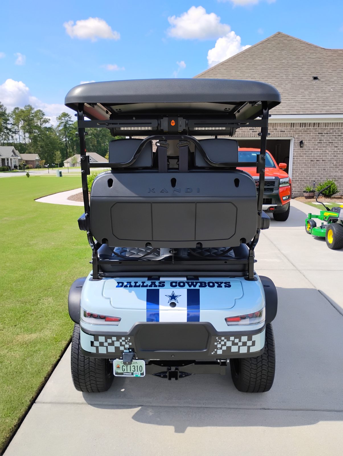 Kandi Golf Cart, Dallas Cowboys Themed - Like New - Guyton, GA, photo 8 of 12