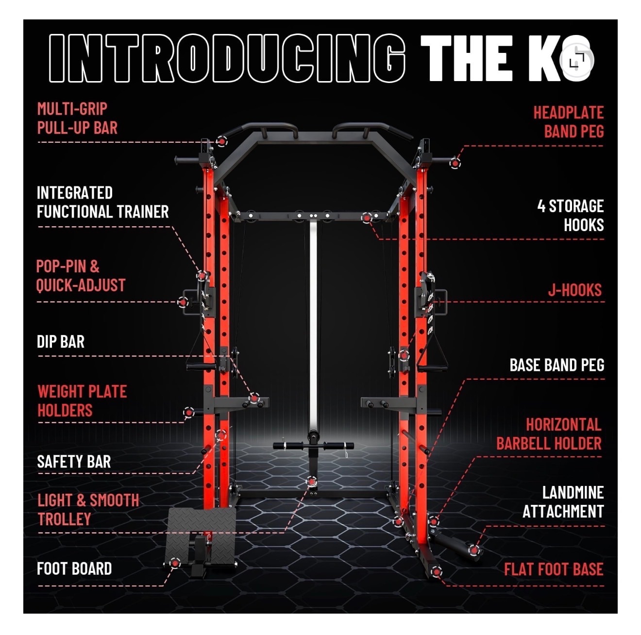 Mikolo K6 Power Cage with Functional Trainer - Like New - Atlanta, GA, photo 4 of 4