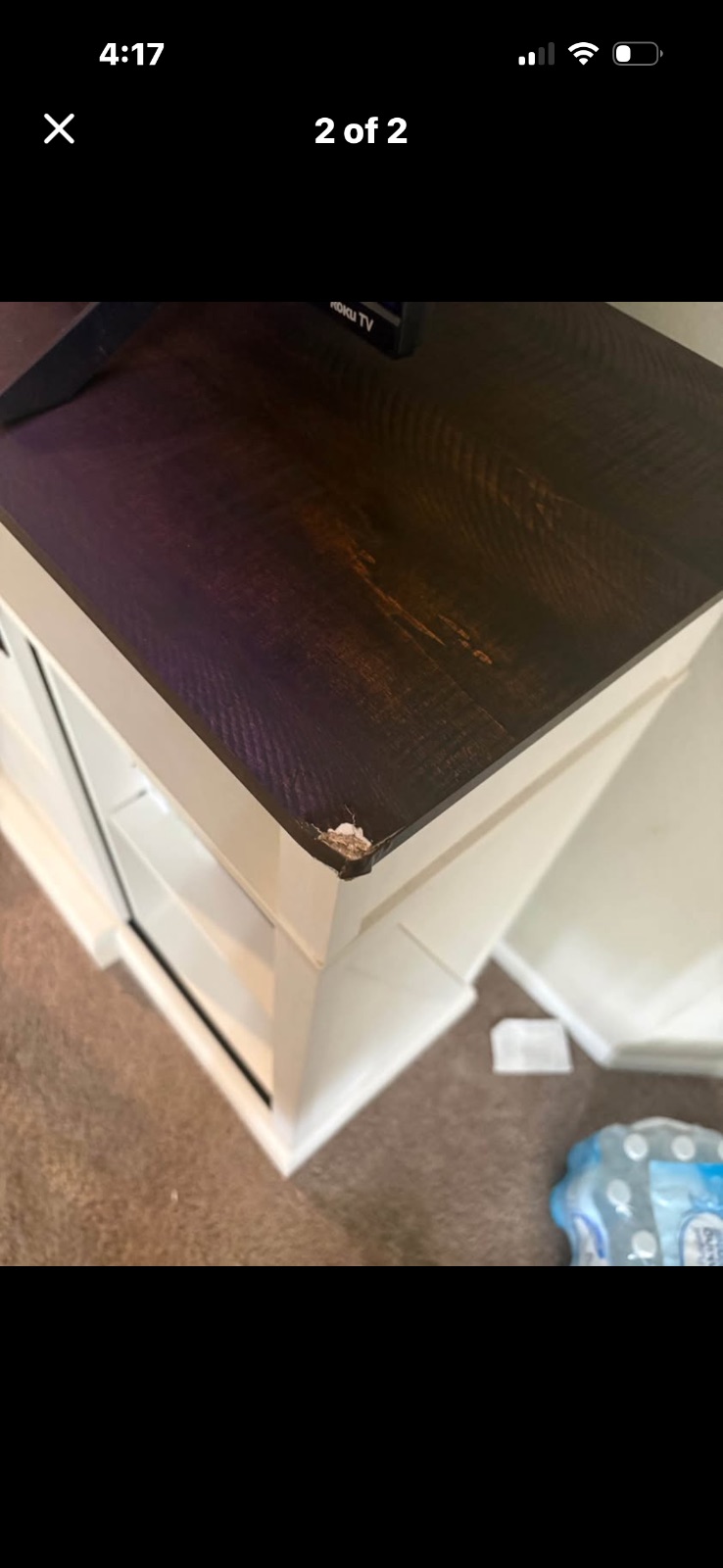 TV Console with Sliding Barn Doors - Like New - Aloma, FL, photo 2 of 2