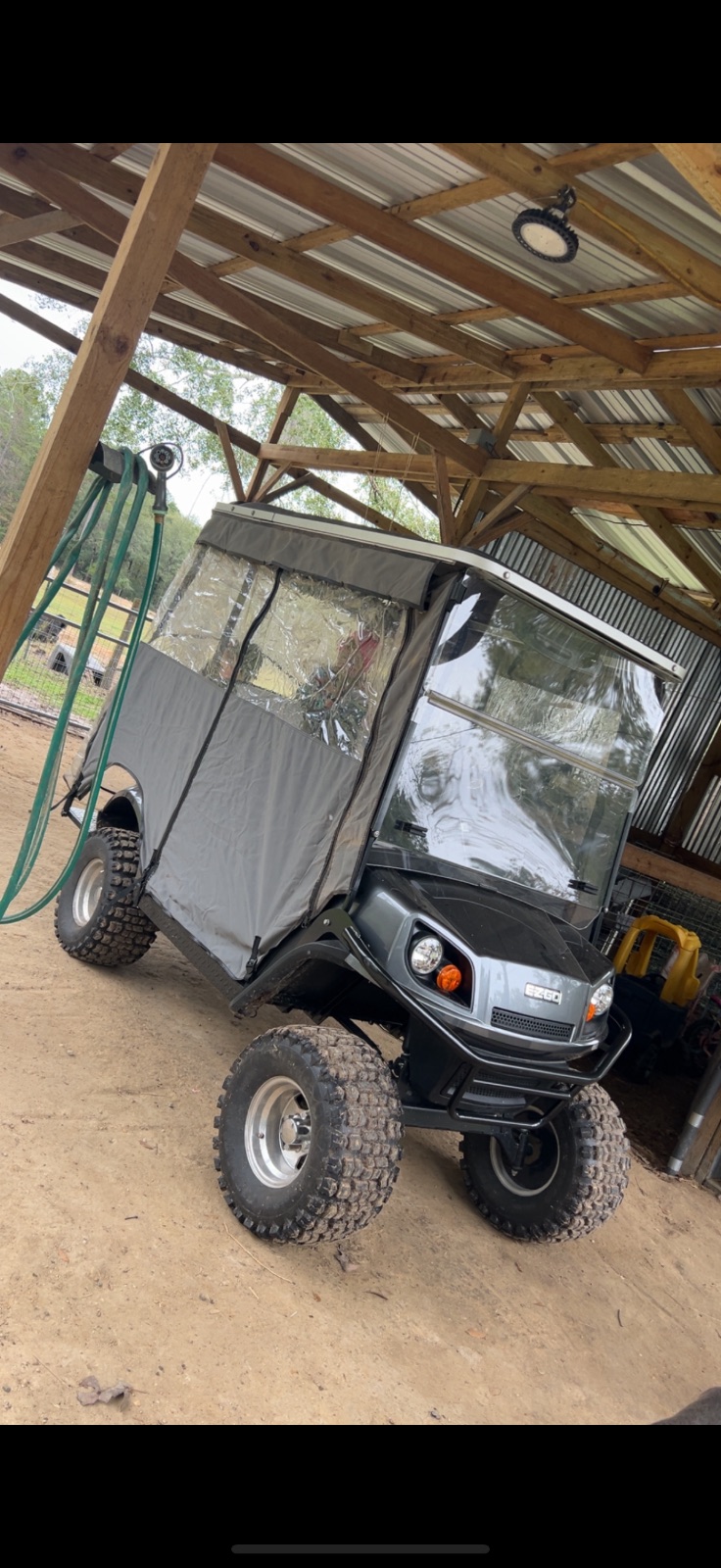 EZ-GO Express S4 Golf Cart, Grey With Canopy - Good - 2018 – Cleveland, TX, photo 2 of 2