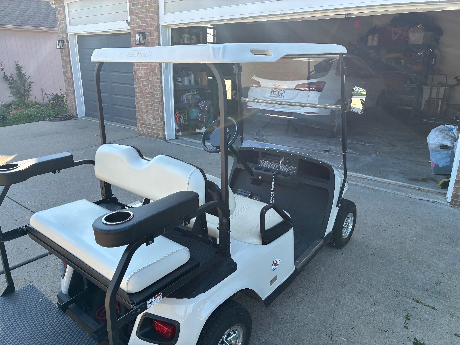 EZ-GO Golf Cart, Chiefs Edition - Like New - 2012 – Lee's Summit, MO, photo 4 of 4