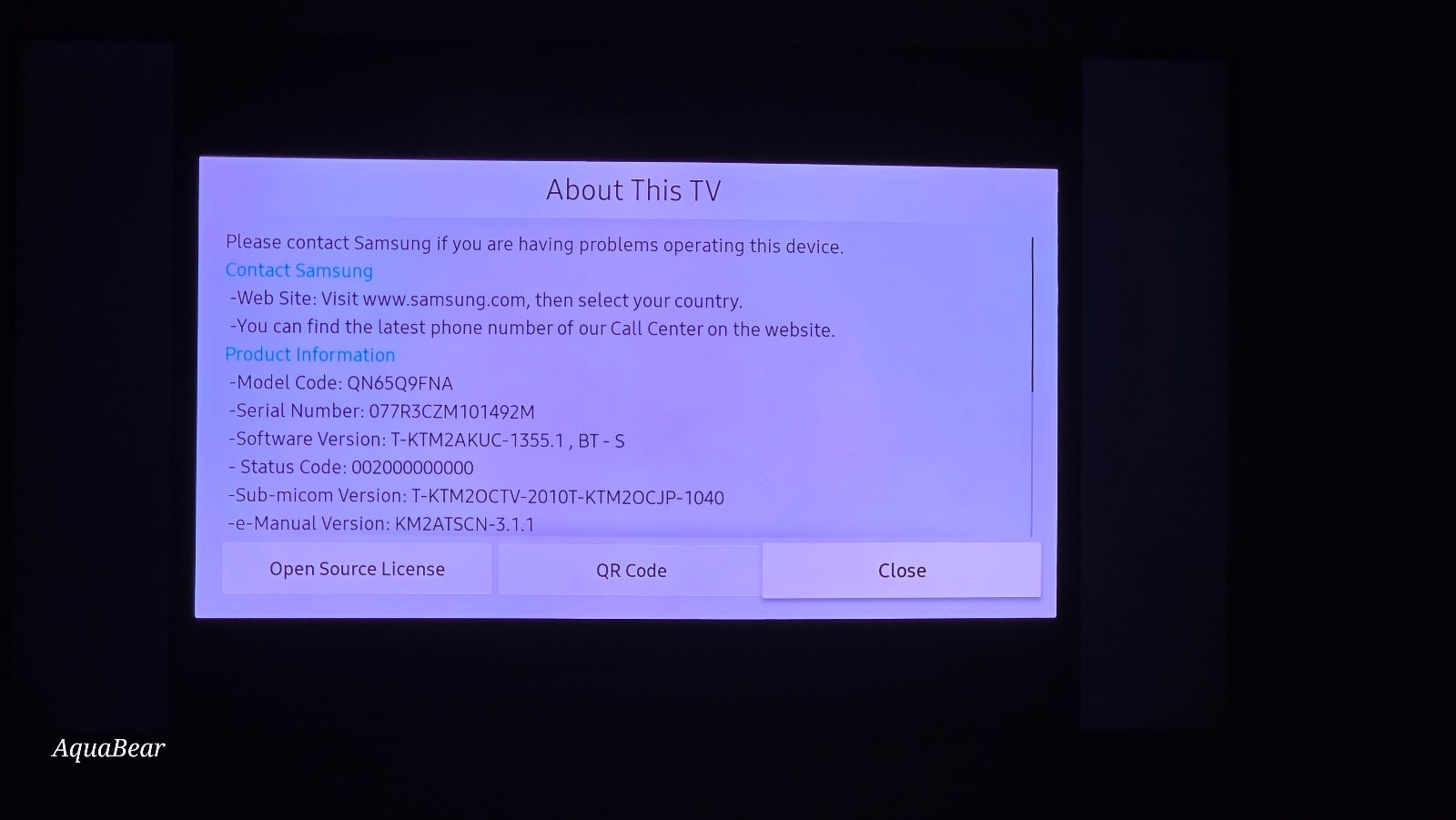 Samsung TV QN65Q9FNA - Like New - Bloomingdale, IL, photo 2 of 2