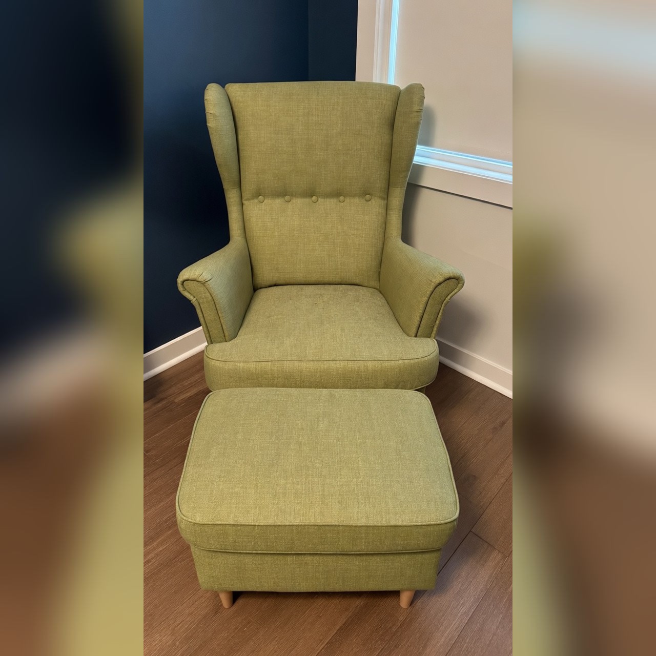 IKEA Accent Chair with Ottoman - Like New - Atlanta, GA