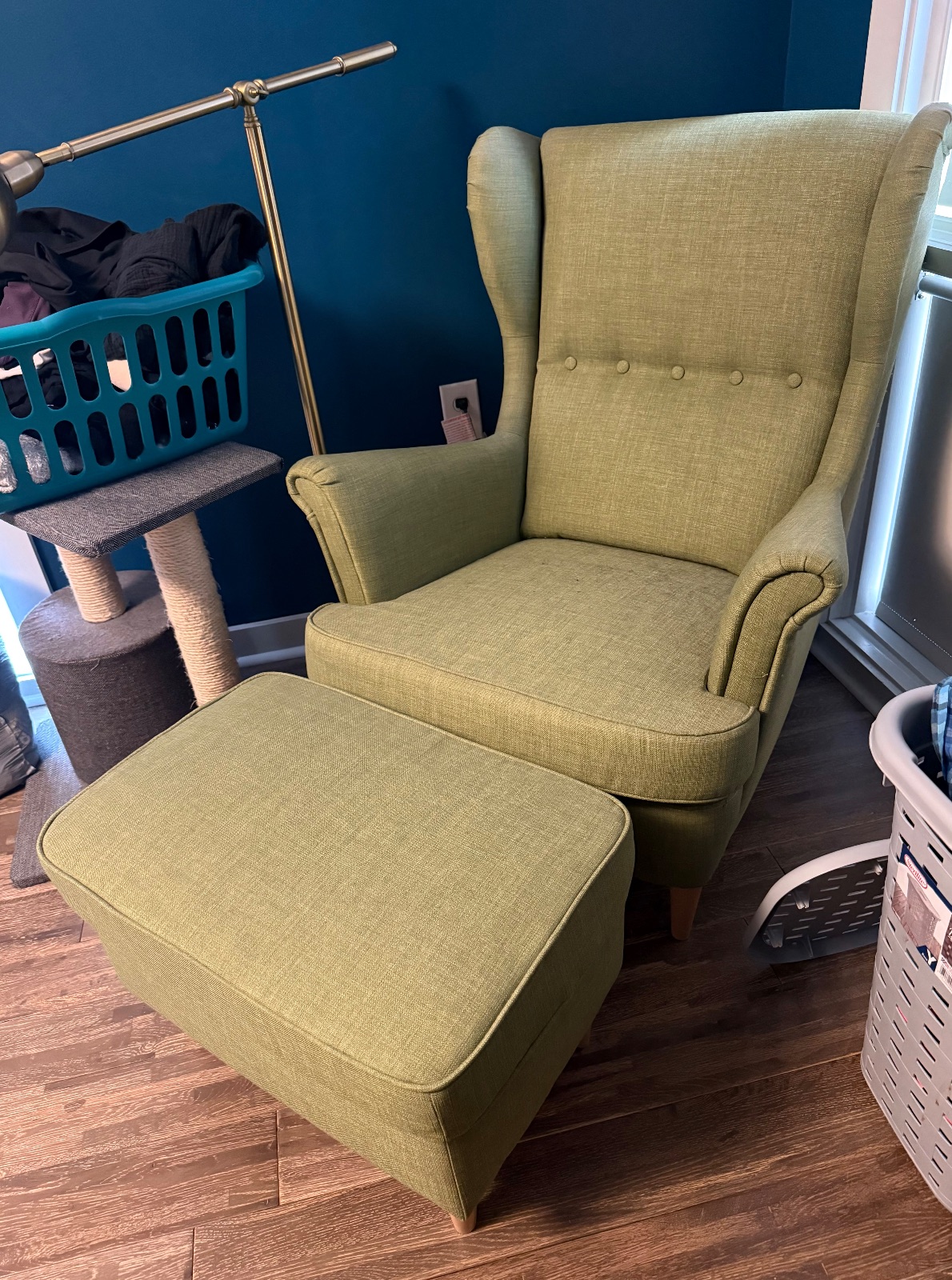 IKEA Accent Chair with Ottoman - Like New - Atlanta, GA, photo 2 of 2