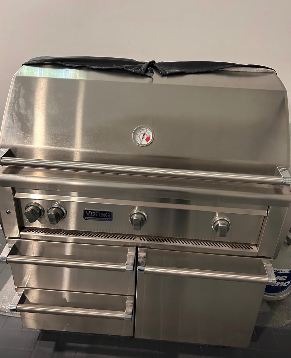 Viking Professional Gas Grill, Includes Cart and Cover - Good - South Miami, FL, photo 2 of 4