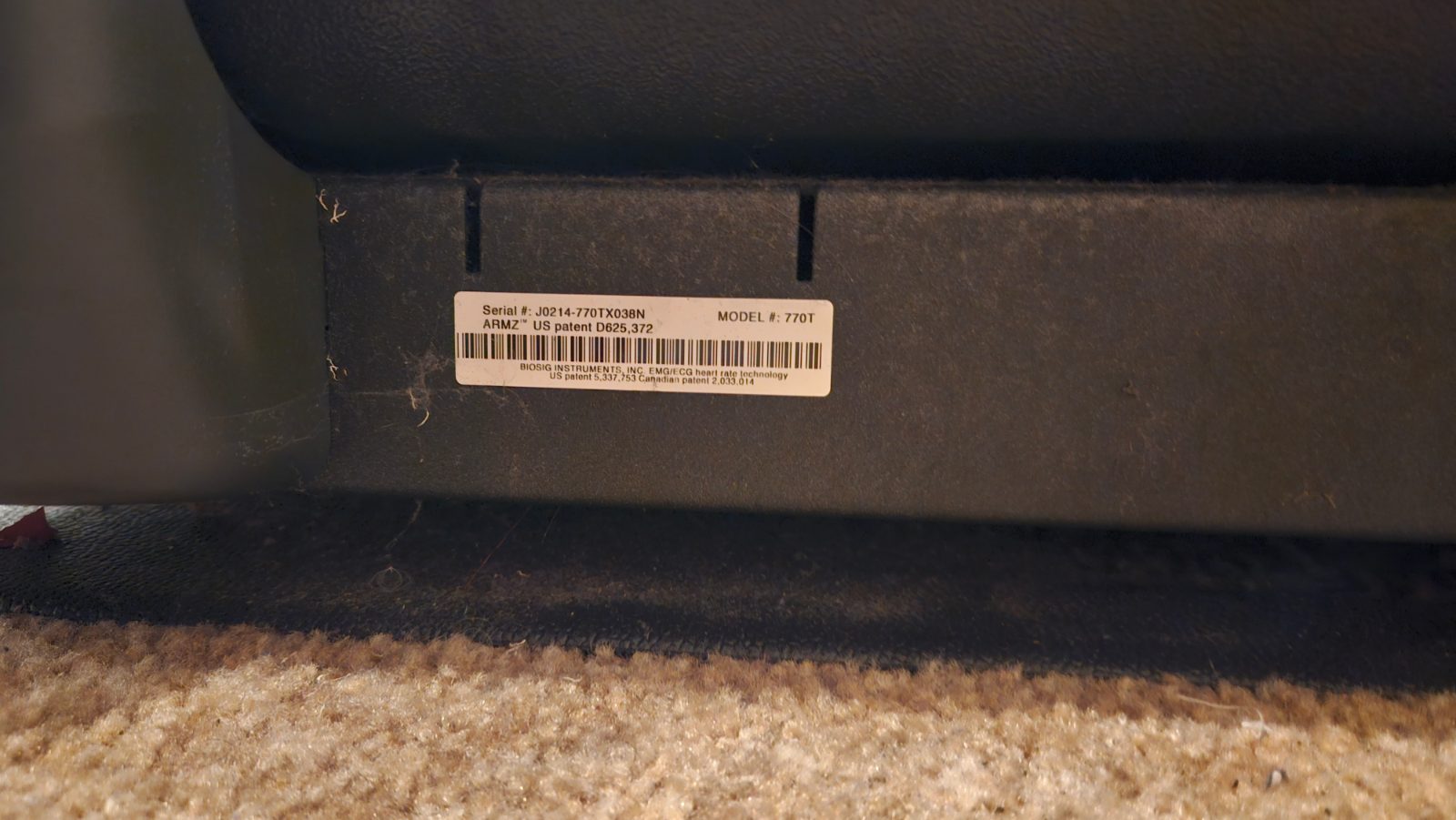 Cybex Motorized Foldable Treadmill - Good - 2012 - Hamilton Township, NJ, photo 4 of 5