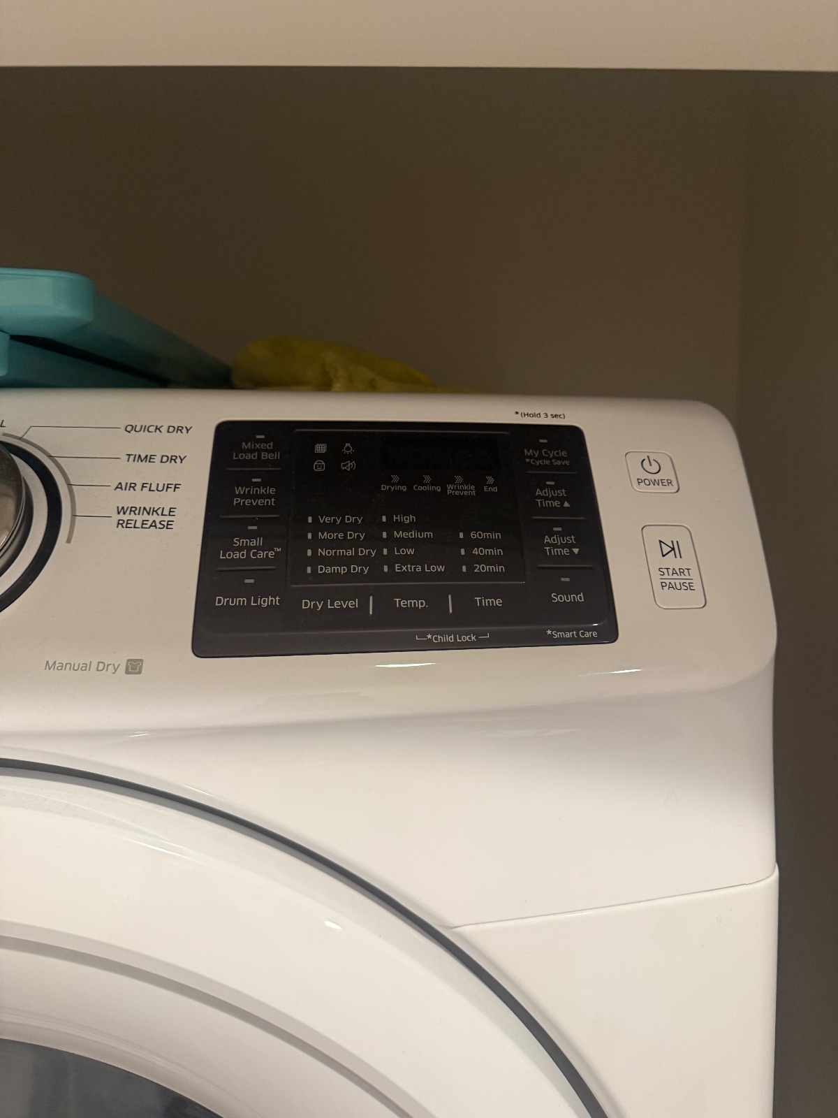 Samsung Front Load Dryer White - Like New – Hamilton Township, NJ, photo 2 of 2
