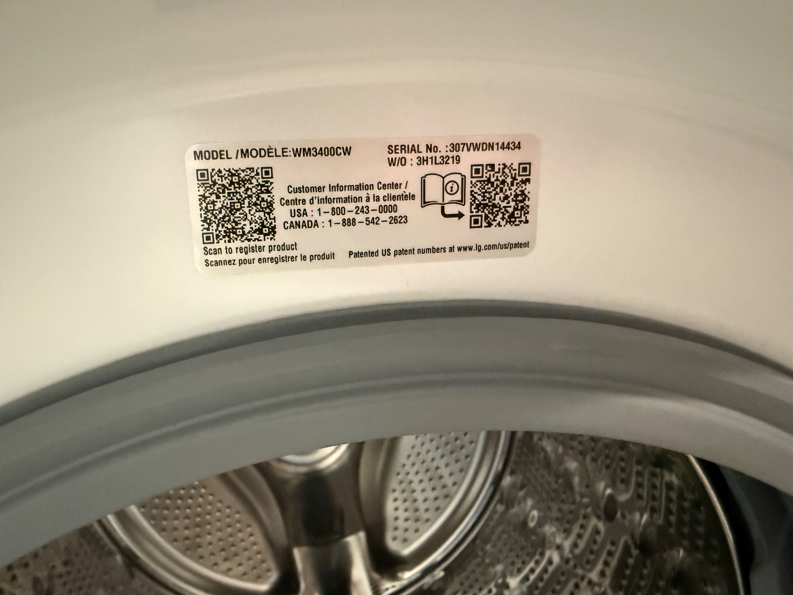 LG Front Load Washer and Dryer Set - Like New - 2024 – Lebanon, OH, photo 5 of 10