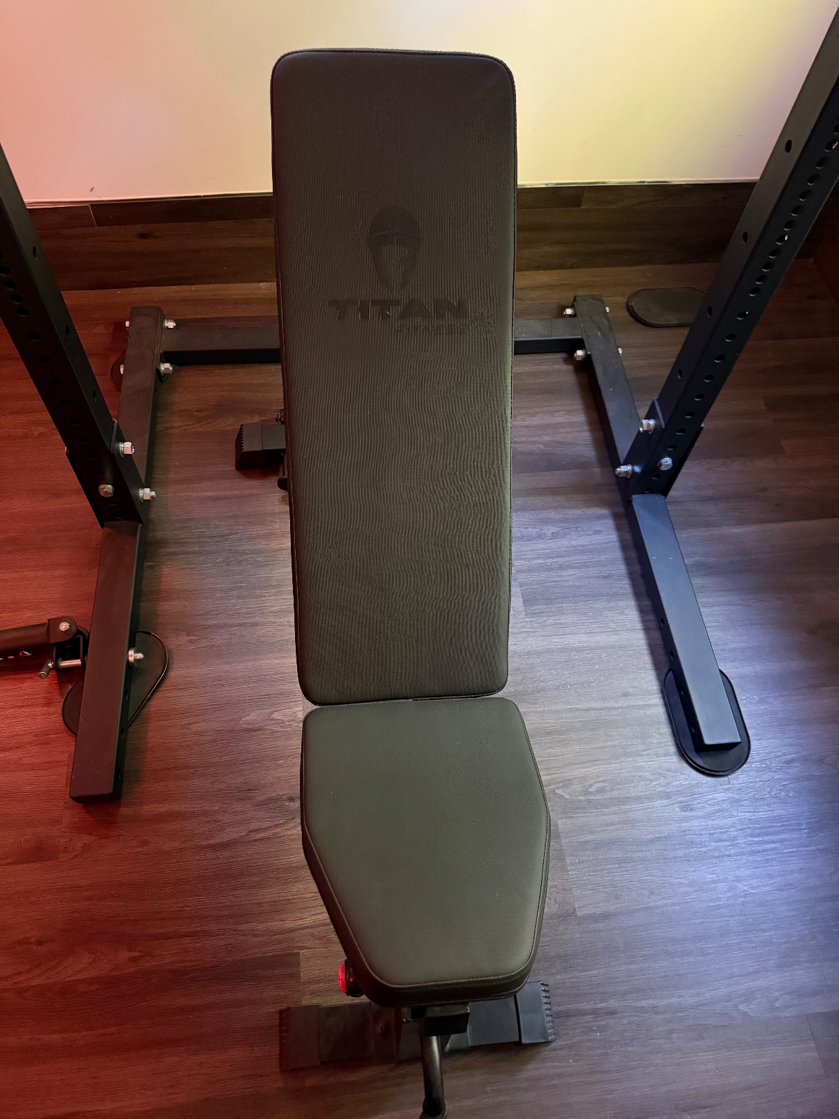 Titan Squat Rack, With Barbell and Plates - Like New – Forest Falls, CA, photo 5 of 12