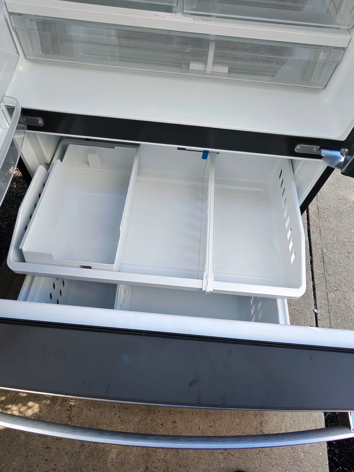 GE French Door Refrigerator, Stainless Steel, 27 Cu Ft - Like New – Grove City, OH, photo 3 of 3