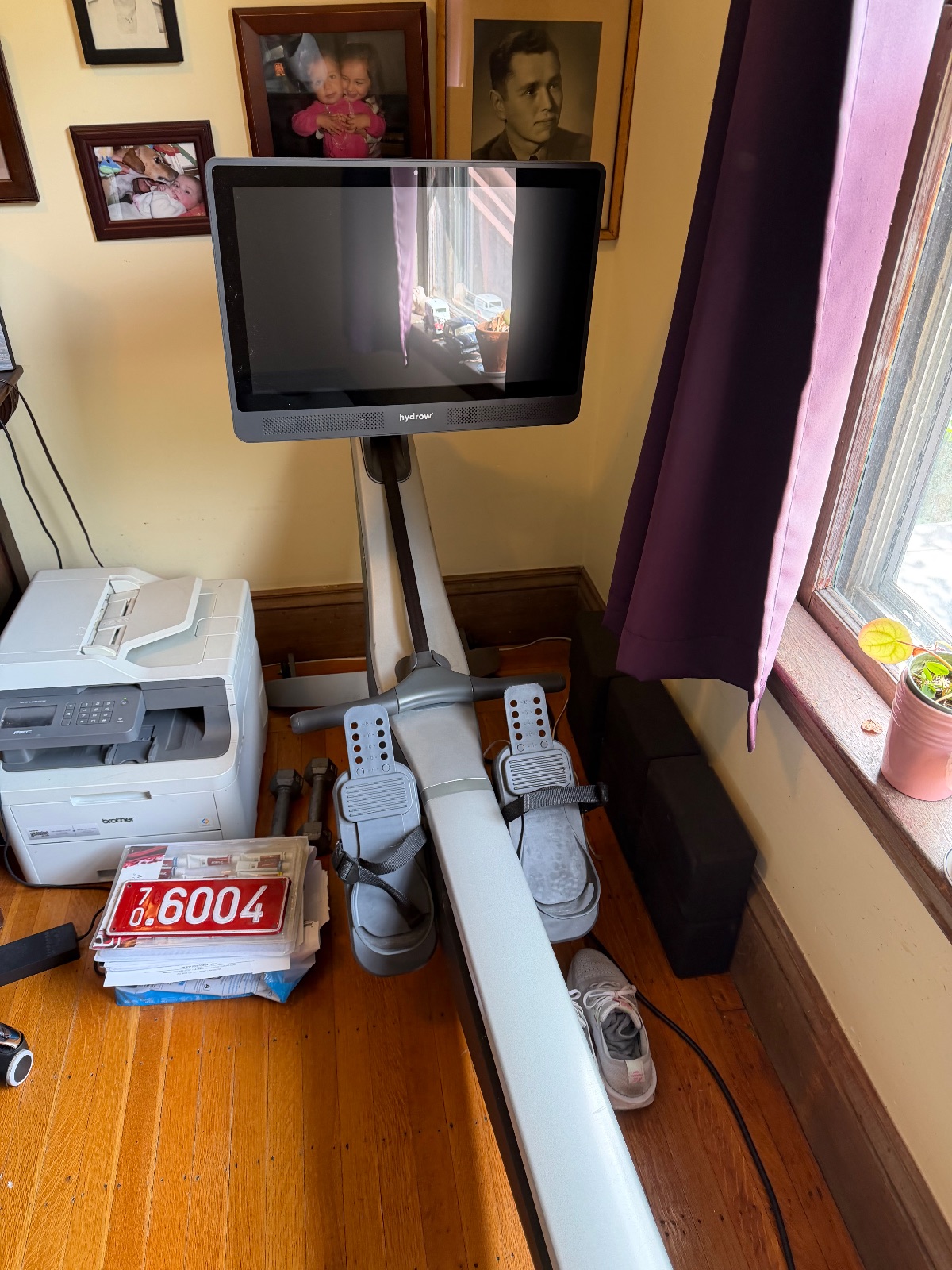 Hydrow Rower, Large Screen - Like New - 2021 - Belmont, MA, photo 2 of 2