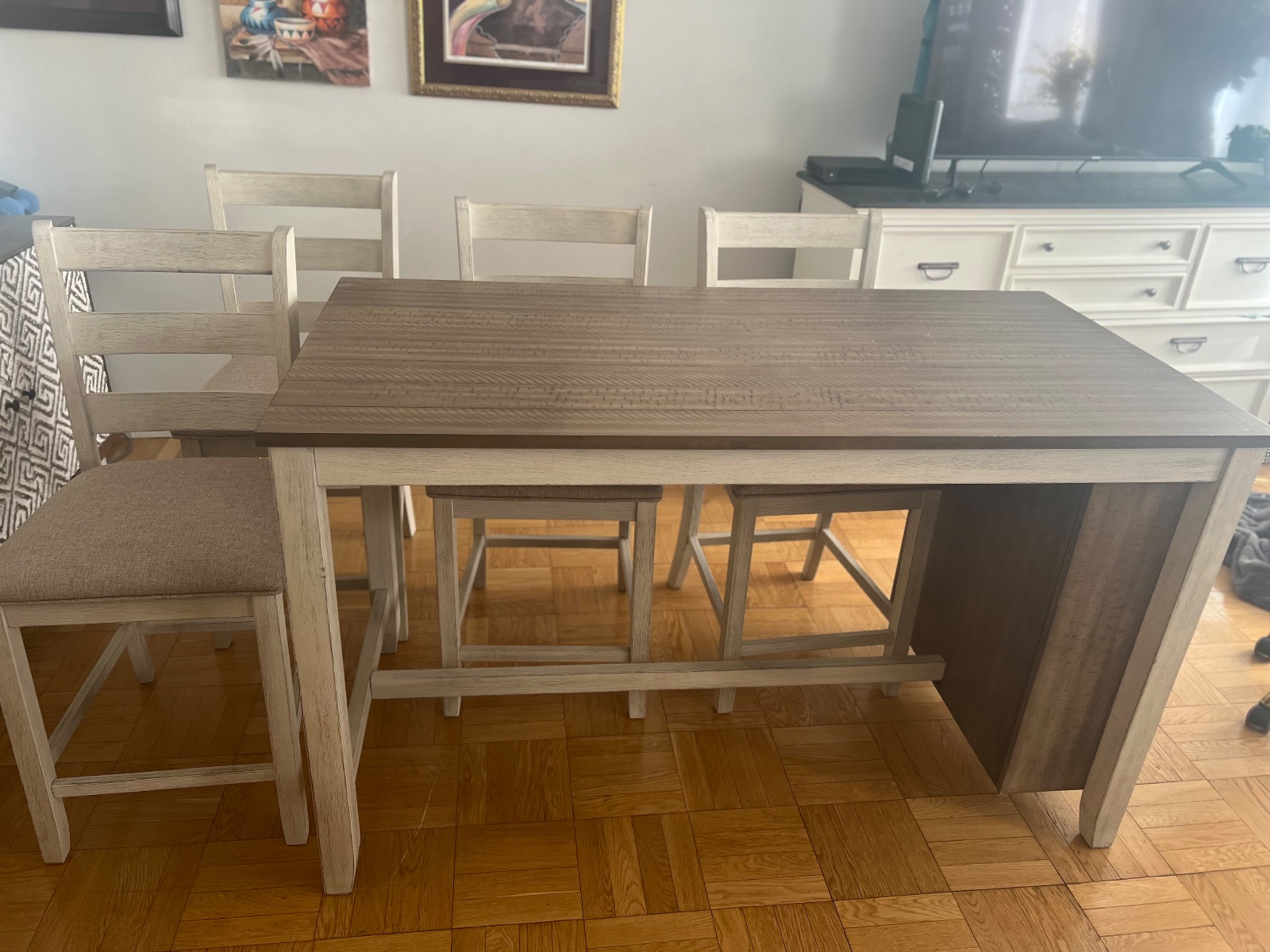 Skempton Counter Height Dining Table and 4 Barstools - Good - New York, NY, photo 3 of 3