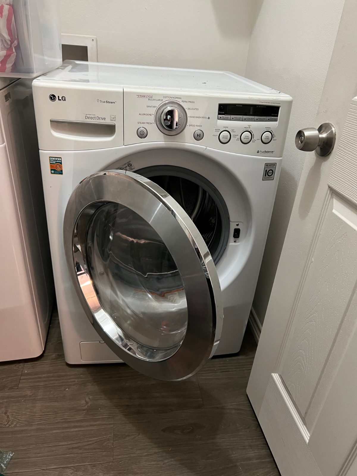 LG True Steam Front Load Washer - Fair - Euless, TX, photo 2 of 5