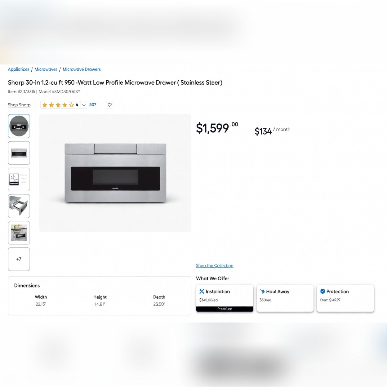 Microwave - Drawer - New - Altadena, CA