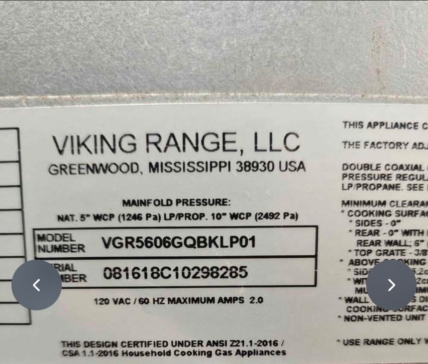 Viking Gas Range, 10 Burners Two Ovens - Good - 2018 - Stamford, CT, photo 2 of 10