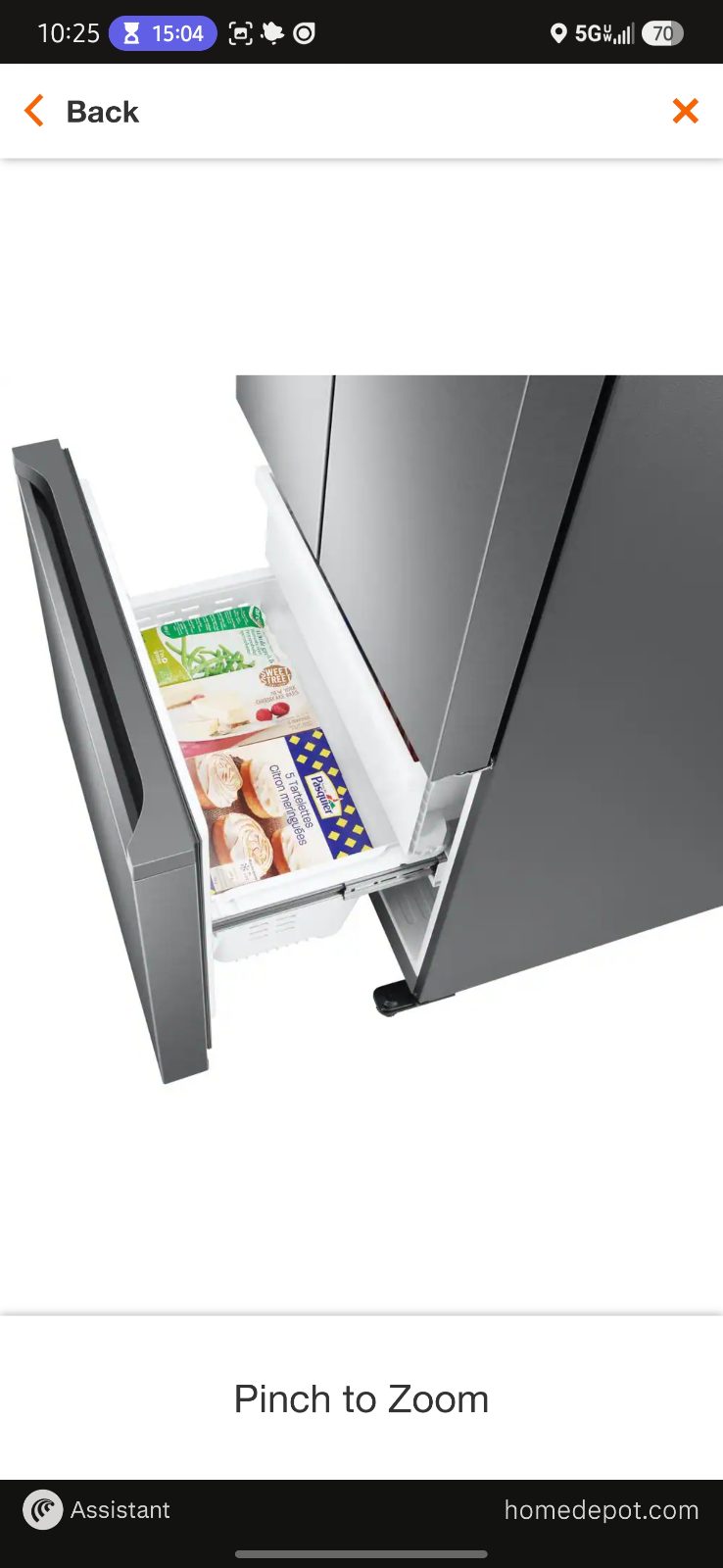 Samsung French Door Fridge with Pullout Freezer - Like New - Oklahoma City, OK, photo 4 of 4
