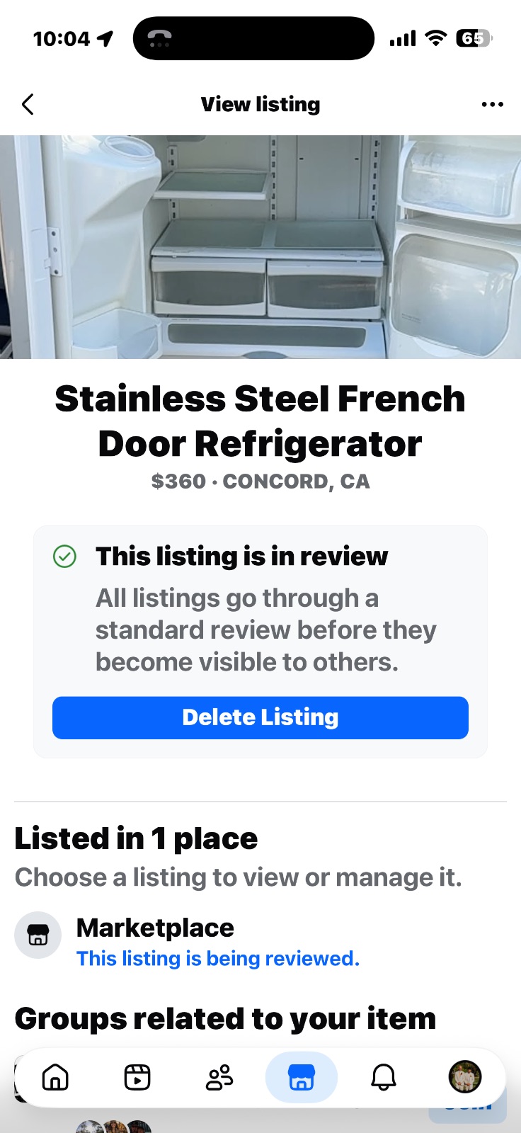 Maytag Stainless Steel Refrigerator - Like New – Concord, CA, photo 2 of 2