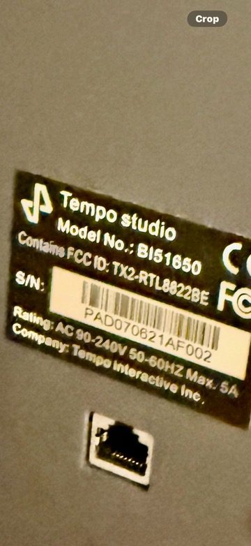 Tempo Studio Plus W/ All Accessories - Like New - Kennesaw, GA, photo 7 of 8