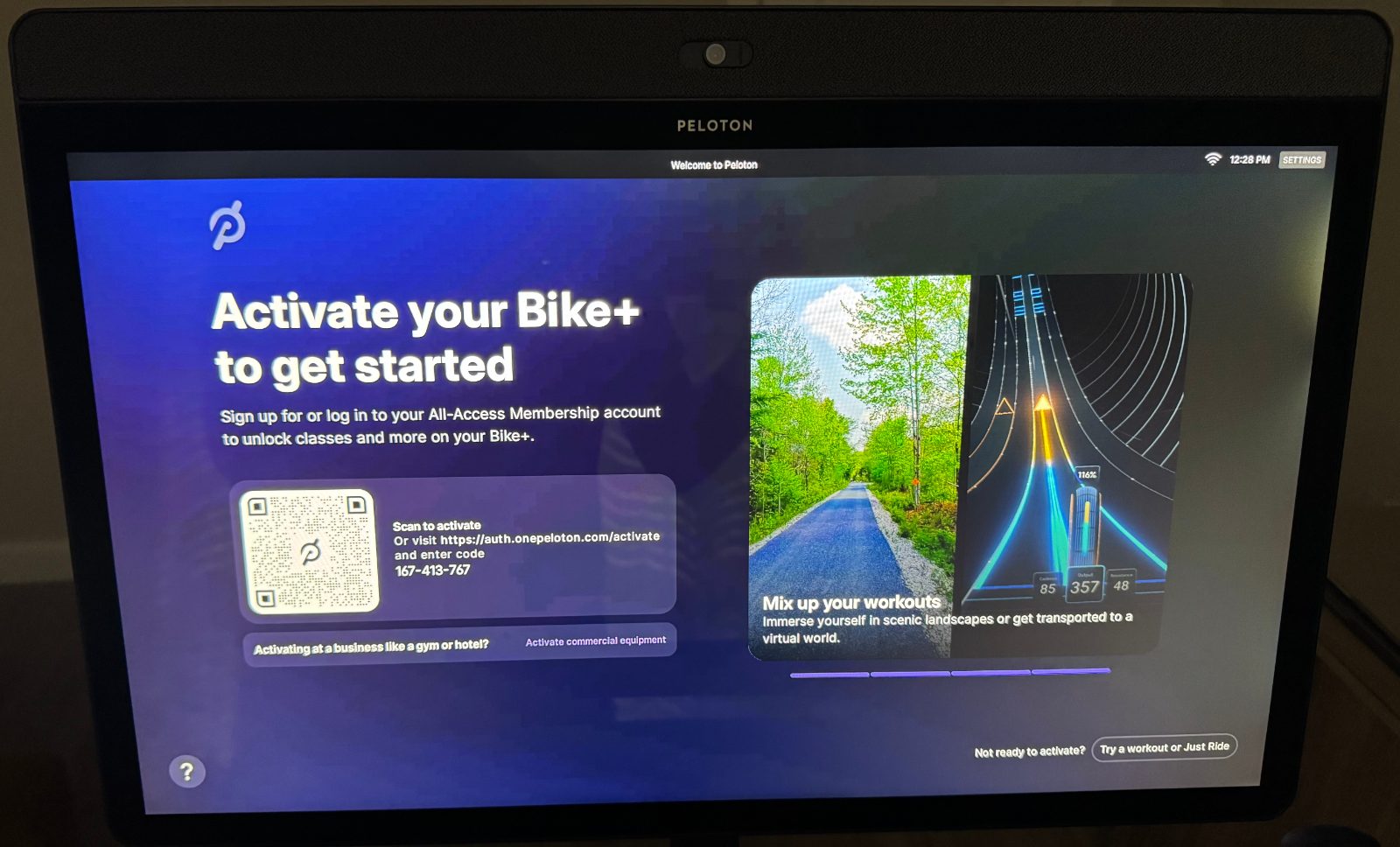 Peloton Bike, Condition, Includes Shoes and Mat - Good - 2021, photo 2 of 9