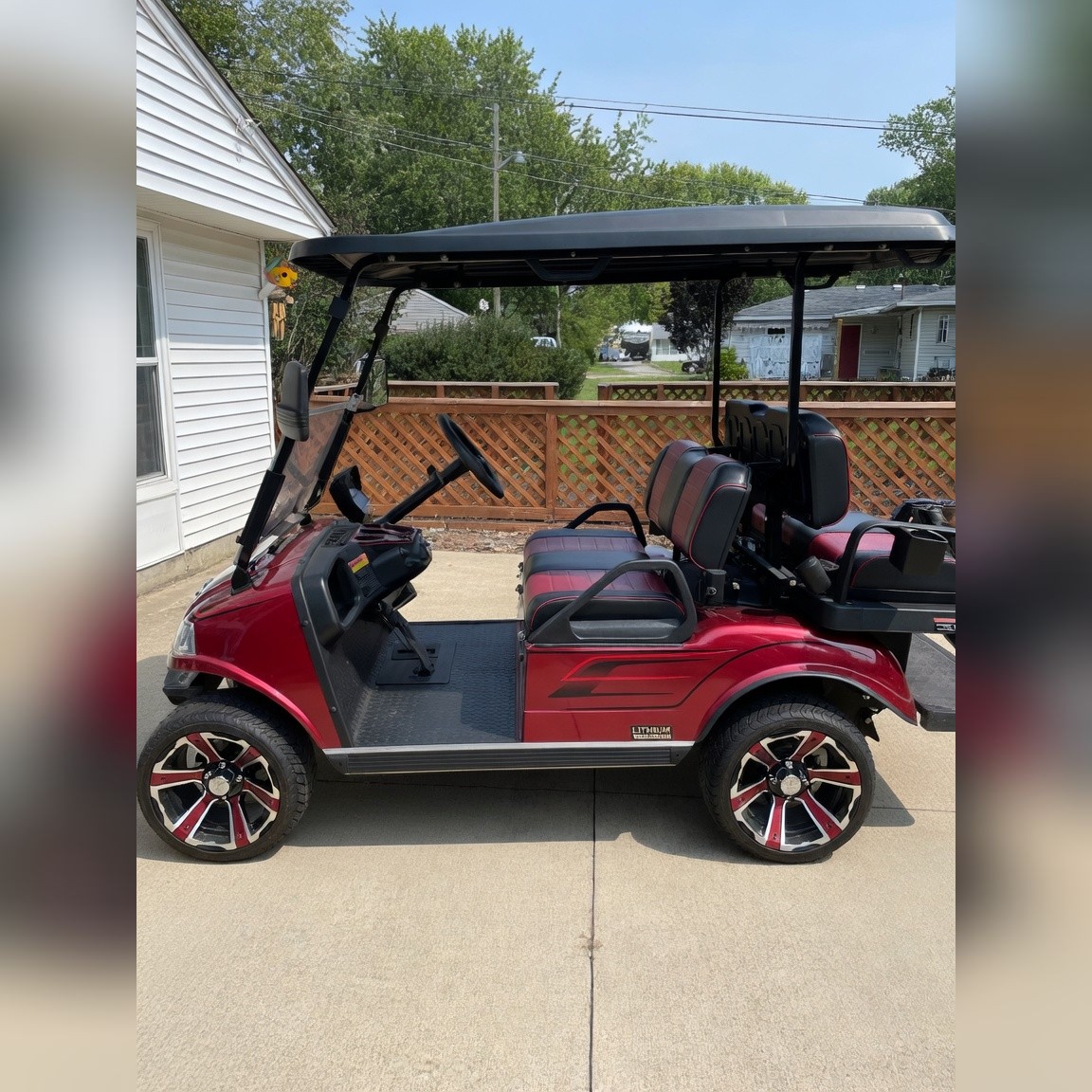 Evolution Classic 4 Plus Golf Cart, Red Lithium-Ion - Like New - Greenwood, IN