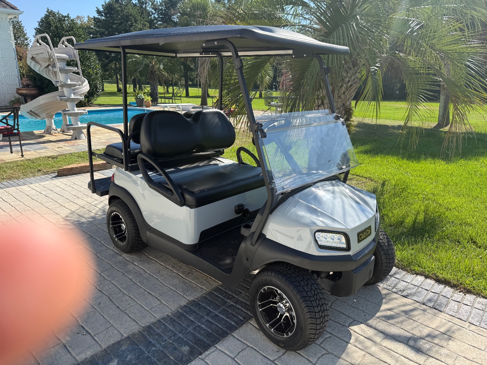 Club Car Golf Cart, Gray Finish - Like New – Franklinton, LA, photo 2 of 8