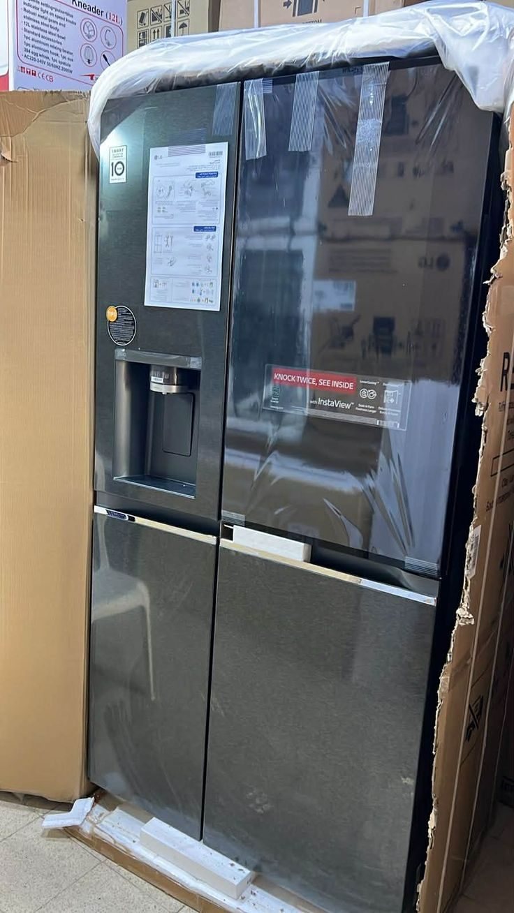 Stainless Steel French Door Refrigerator, Ice Maker, Counter Depth - New, photo 2 of 5