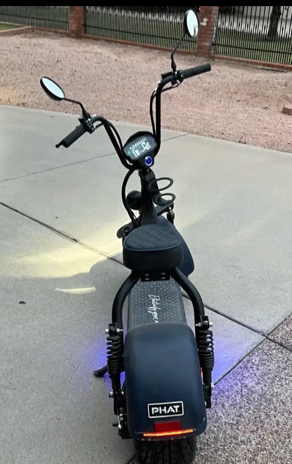 Phat Electric Scooter, 68 Miles, LED Lights - Like New – Phoenix, AZ, photo 3 of 6