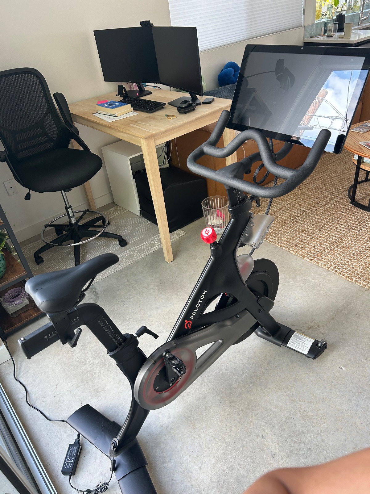 Peloton Bike, Black Finish - Like New - Austin, TX, photo 2 of 5