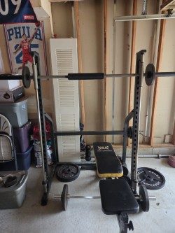 Home Strength Gym Equipment, Squat Rack Bench and Bars - Good, photo 2 of 7