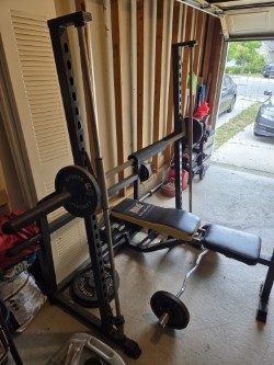 Home Strength Gym Equipment, Squat Rack Bench and Bars - Good, photo 3 of 7