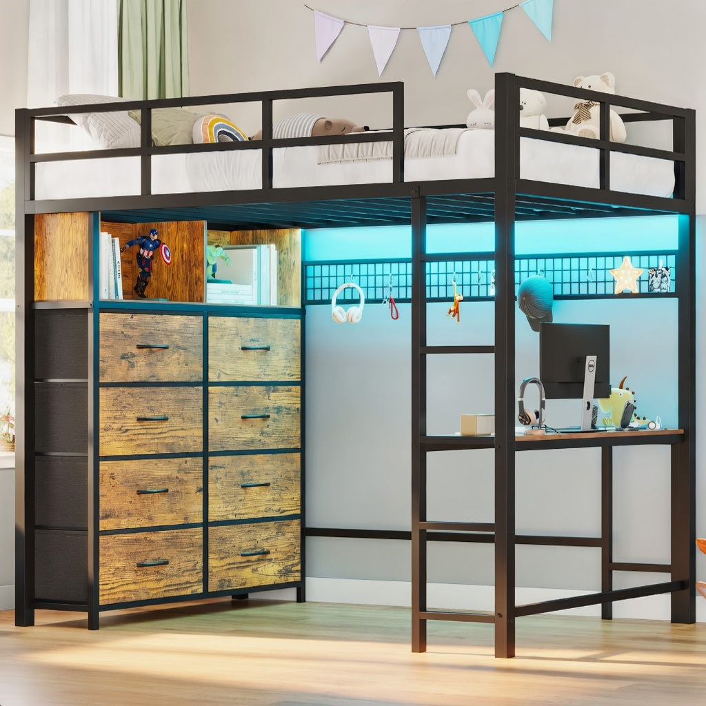 Full Size Loft Bed (No Mattress Included) - Like New - Rogers, MN