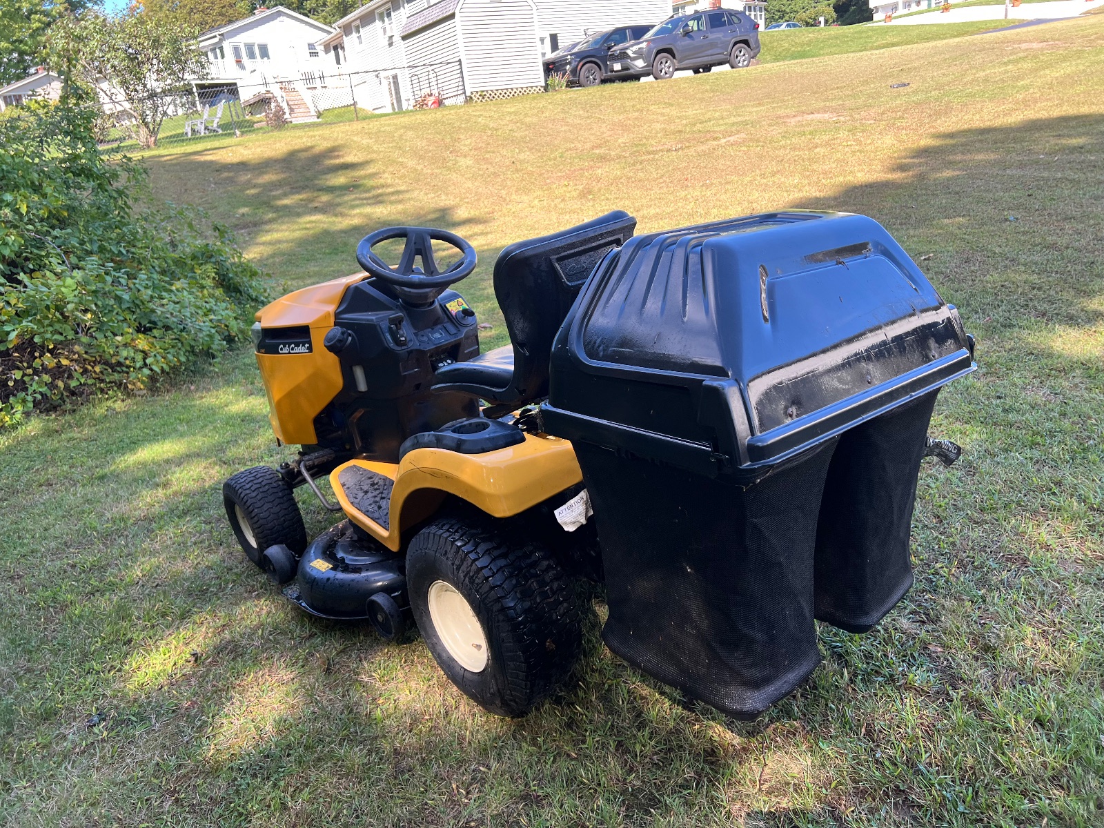 Cub Cadet XT1 LT42 Riding Mower, Bagger and Trailer - Good - 2018 - Auburn, MA, photo 3 of 8
