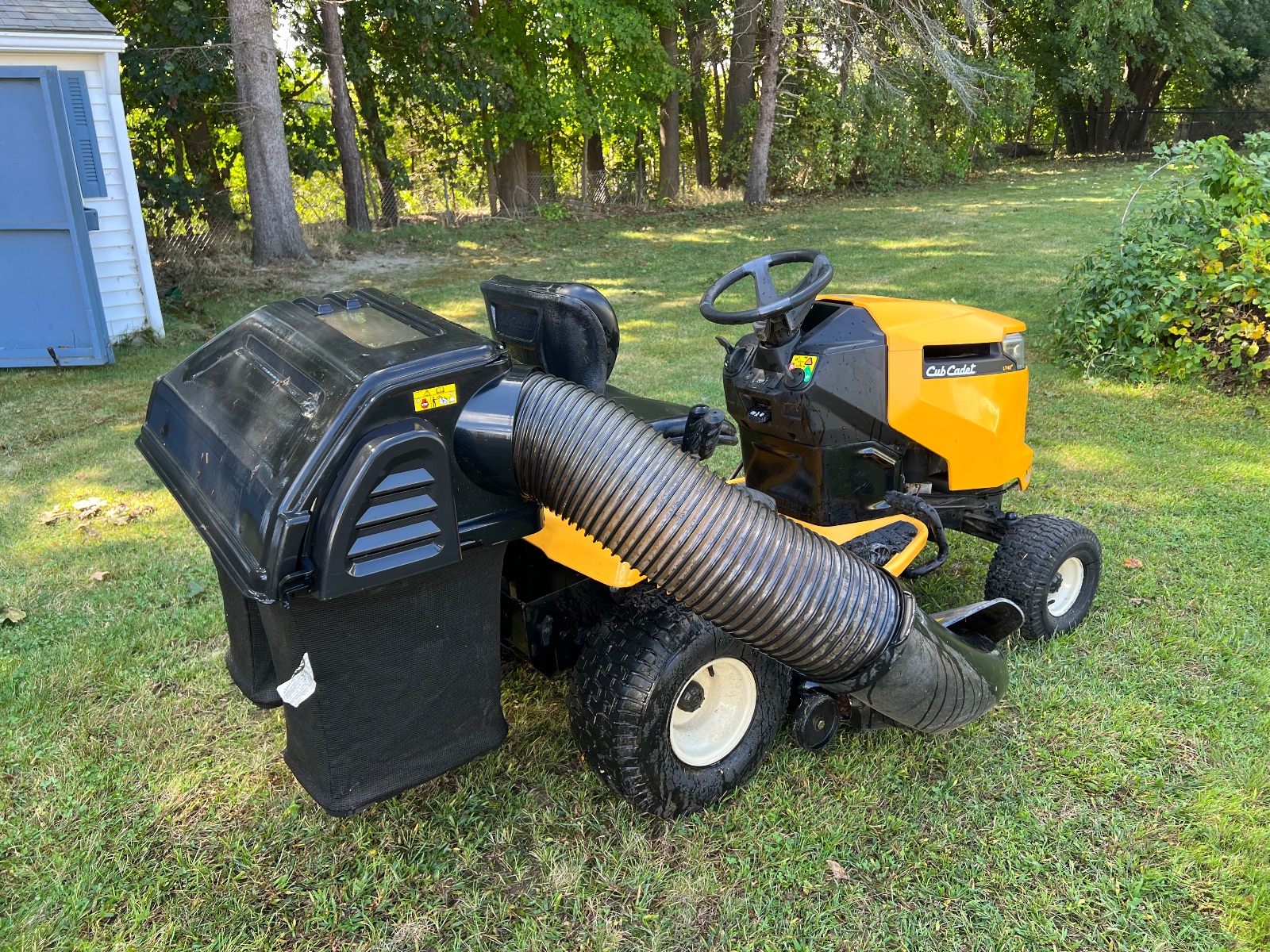 Cub Cadet XT1 LT42 Riding Mower, Bagger and Trailer - Good - 2018 - Auburn, MA, photo 4 of 8