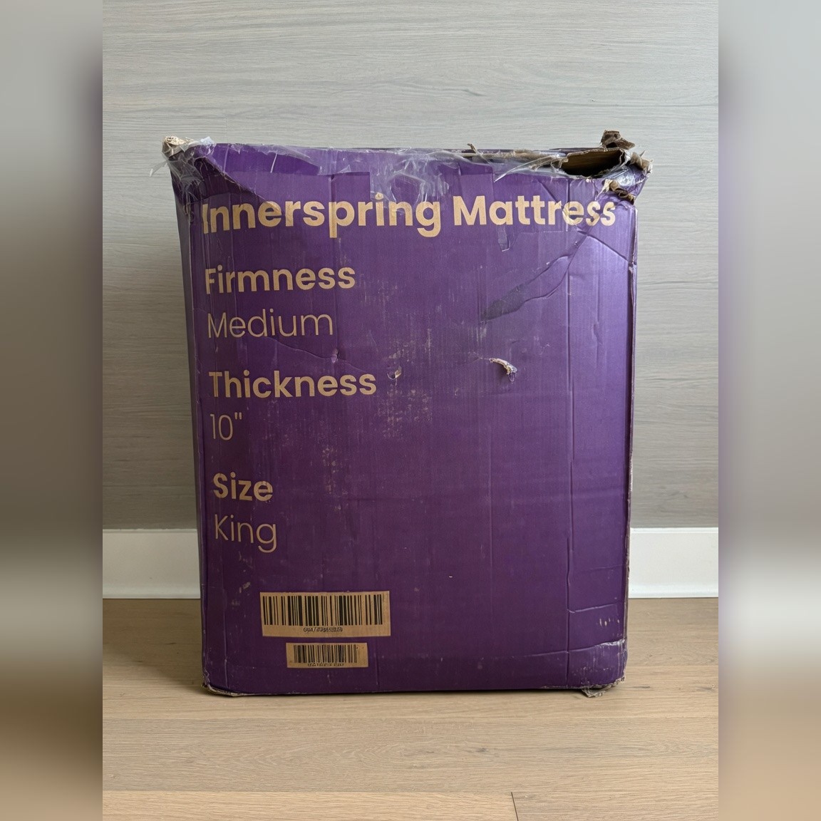 King Innerspring Mattress and Bed Frame, 10 Inch Thickness - New - Euless, TX