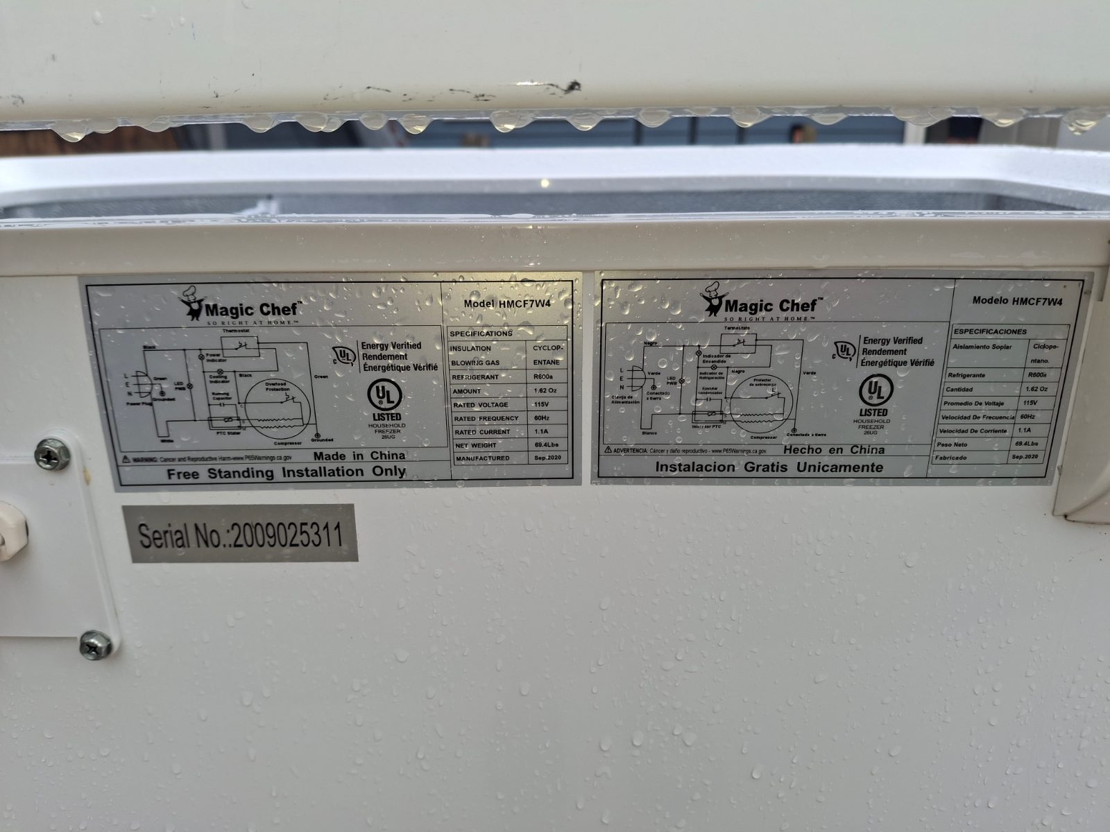 60 Gallon Magic Chef Deep Freezers & 135 Gallon Whirlpool Deep Freezer - Like New - San Antonio, TX, photo 2 of 10