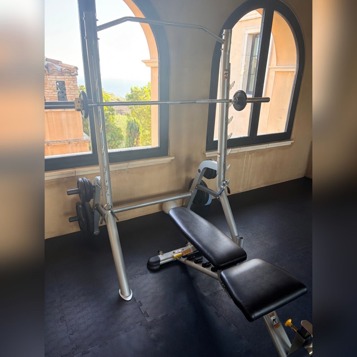 Bench Press Weight Racks + Adjustable Bench - Excellent - Newport Beach, CA