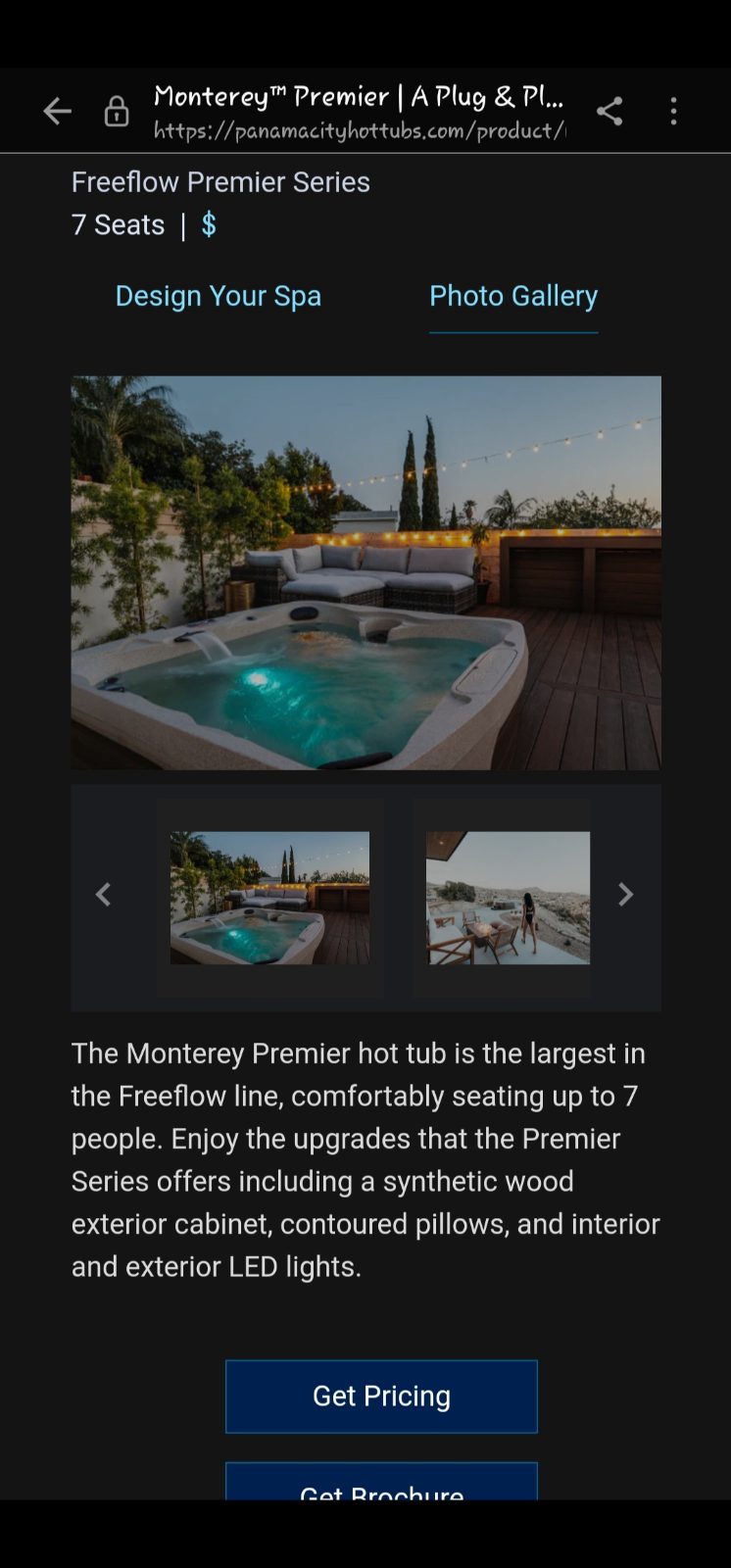 Monterey Premier Freeflow Hottub - Like New - Fountain, FL, photo 4 of 5