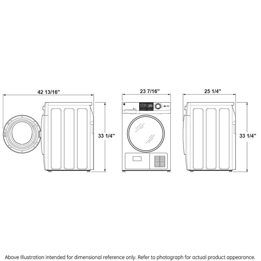 GE 24 ENERGY STAR Front Load Washer Dryer Set White - Like New – Airmont, NY, photo 5 of 12