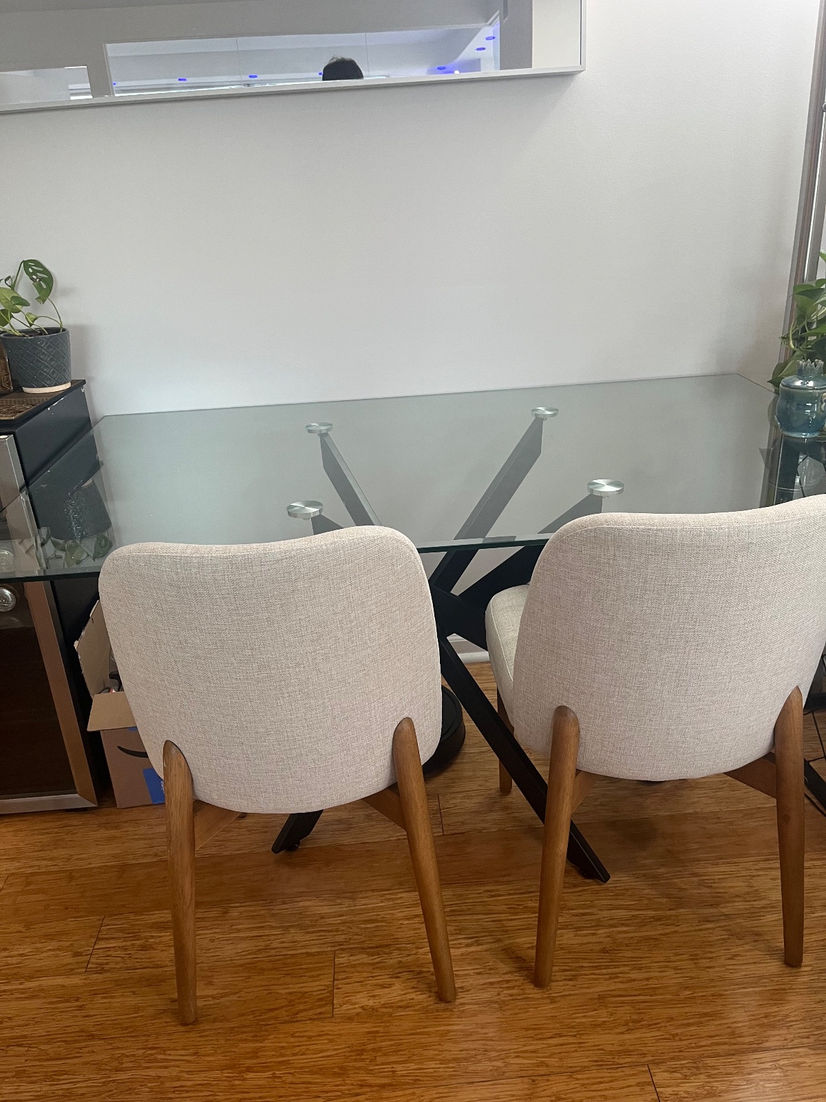 Modern Glass Dining Table - Like New - New York, NY, photo 3 of 4
