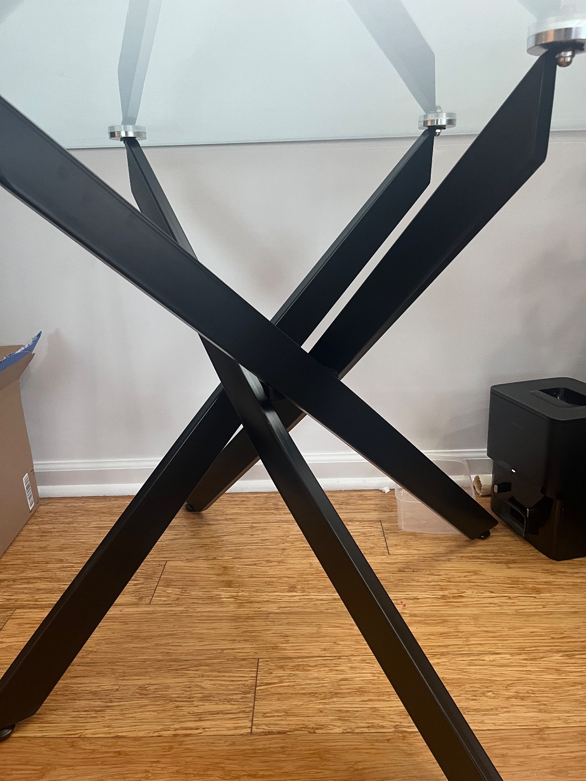 Modern Glass Dining Table - Like New - New York, NY, photo 4 of 4