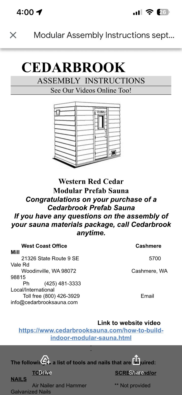 Cedarbrook Sauna, 3-4 Person, 4.5x6.5 Ft - Like New - 2020 – Airmont, NY, photo 7 of 11