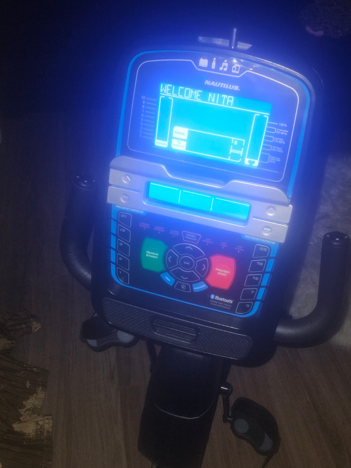 Nautilus R616 Recumbent Bike, 25 Levels - Like New - Richmond, VA, photo 4 of 5