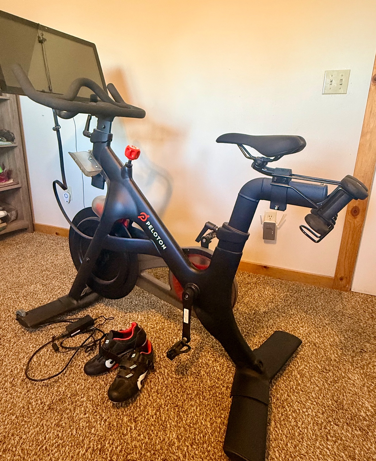 Peloton Bike with RB1VO Screen - Excellent - Columbus, MT, photo 2 of 3