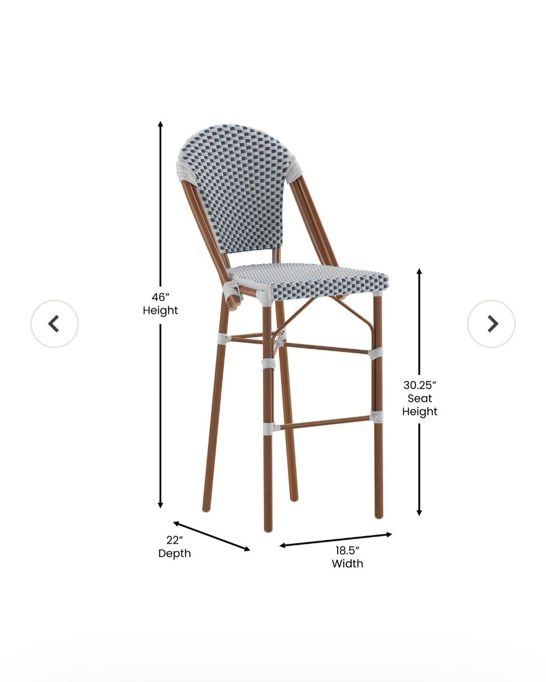 French Bistro Bar Stools - New - Boiling Springs, SC, photo 4 of 7