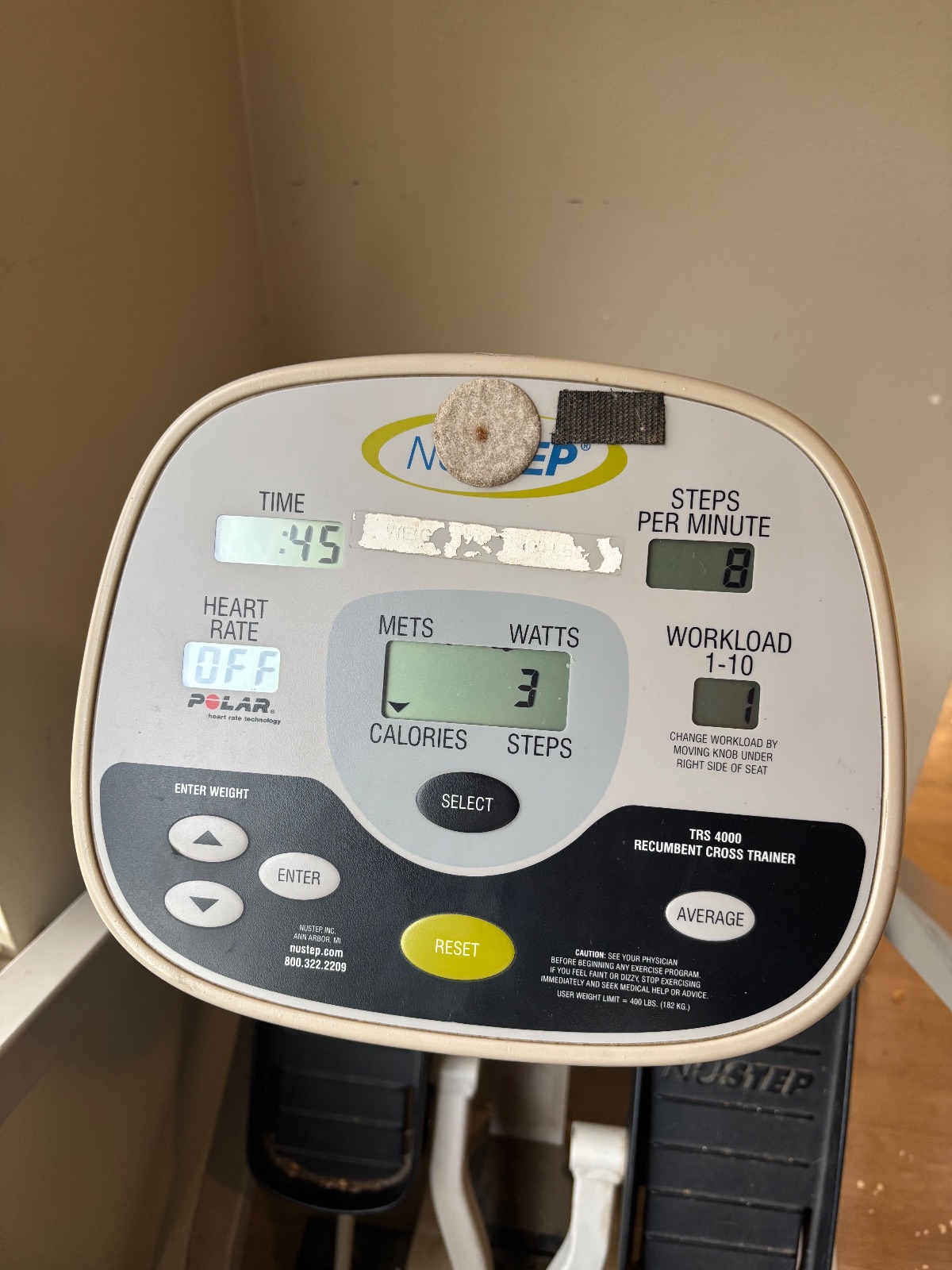 NuStep TRS 4000 Recumbent Cross Trainer - Good - Auburn, WA, photo 2 of 5
