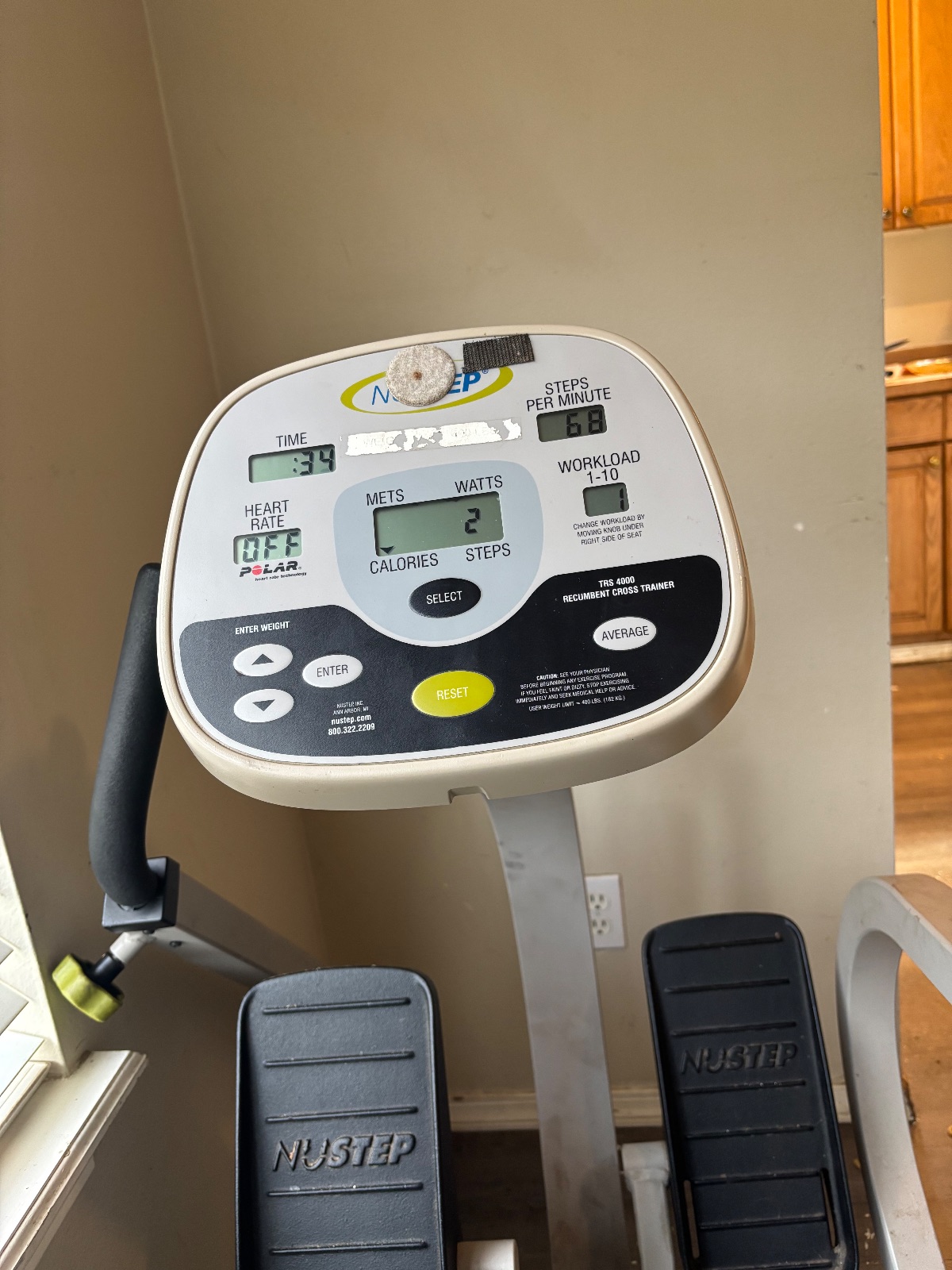 NuStep TRS 4000 Recumbent Cross Trainer - Good - Auburn, WA, photo 3 of 5