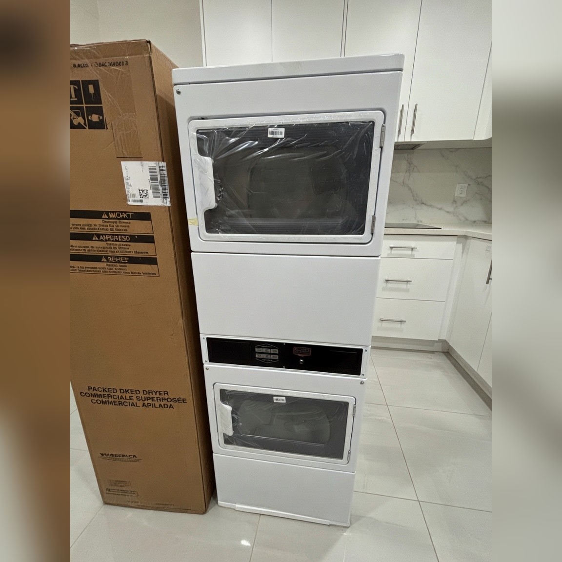 Maytag MLG27PRBWW Commercial Stacked Gas Dryer, New, 7.4 Capacity - New - 2024 - Houston, TX