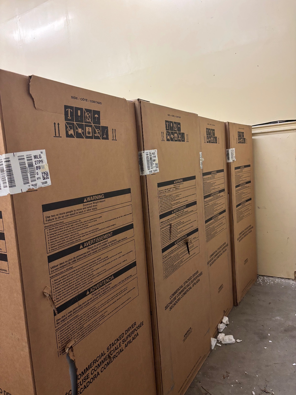 Maytag MLG27PRBWW Commercial Stacked Gas Dryer, New, 7.4 Capacity - New - 2024 - Houston, TX, photo 3 of 8