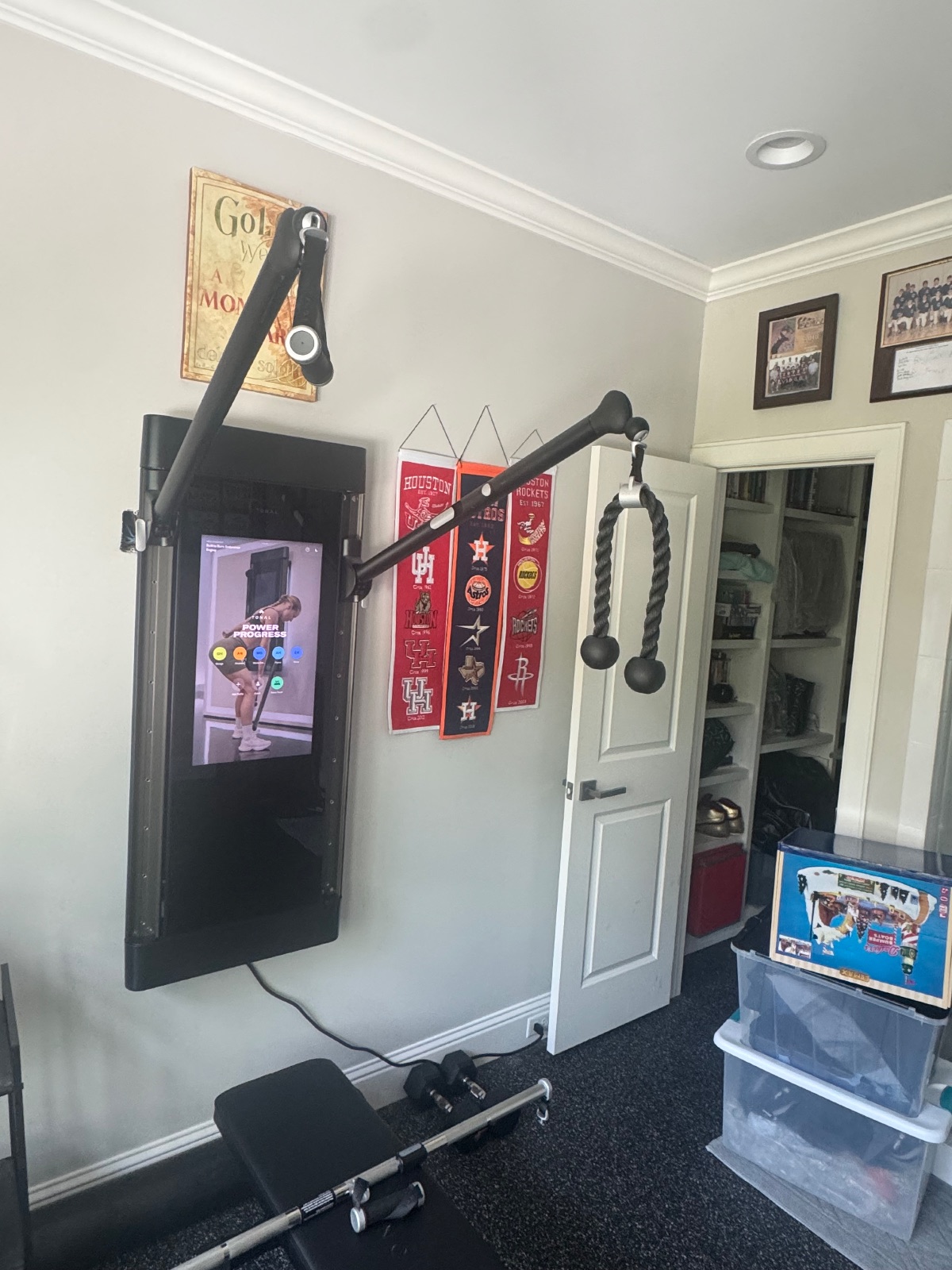 Tonal Wall-Mounted Gym, Touchscreen Display - Excellent - 2025 – Houston, TX, photo 2 of 3