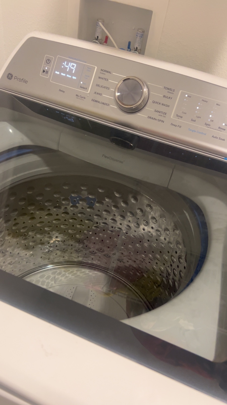GE Profile Top Load Washer and Dryer Set - Like New – Ocala, FL, photo 2 of 4